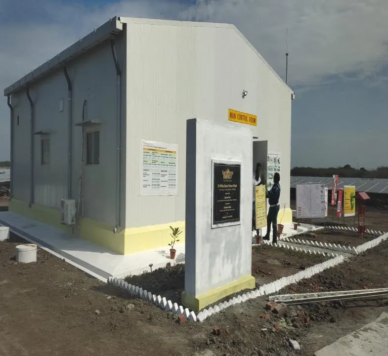 Main Control room for solar plant