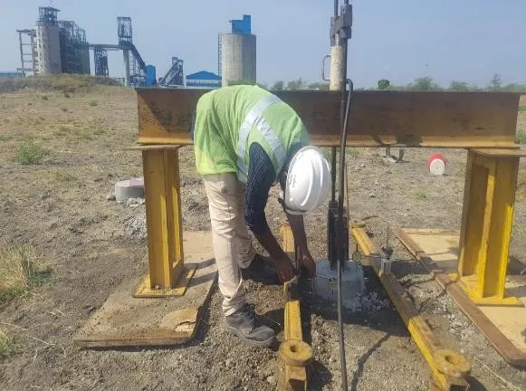 Pile test for MMS foundation as per NABL Standards