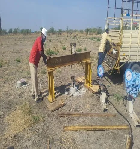 Pile test for MMS foundation as per NABL Standards