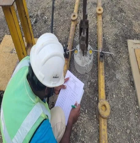 Pile test for MMS foundation as per NABL Standards